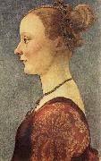 Pollaiuolo, Piero Portrait of a Young Lady oil painting artist